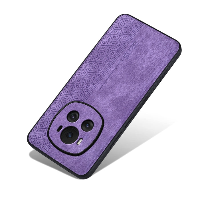 For Honor Magic6 AZNS 3D Embossed Skin Feel Phone Case(Purple) by AZNS