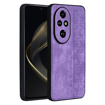 For Honor 200 AZNS 3D Embossed Skin Feel Phone Case(Purple) by AZNS