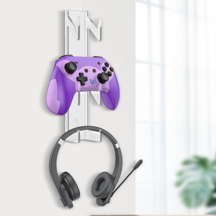 YX072-1 Acrylic Game Controller and Headphone Wall Mount by bashfashion