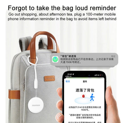 MOMAX BR7 PINPOP Wireless Location Anti-lost Device(Black) by MOMAX