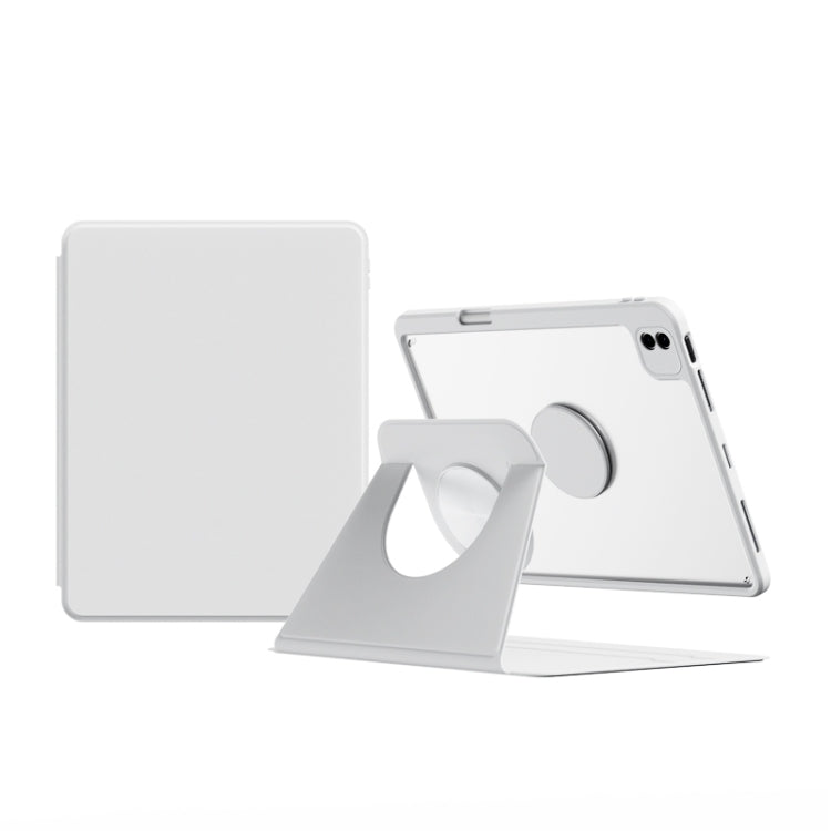 For iPad Air 10.9 2022 / 2020 Detachable Magnetic Rotation Smart Leather Tablet Case(White) by bashfashion