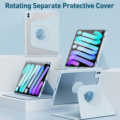 For iPad 10.2 2021 / 2020 Detachable Magnetic Rotation Smart Leather Tablet Case(Blue) by bashfashion