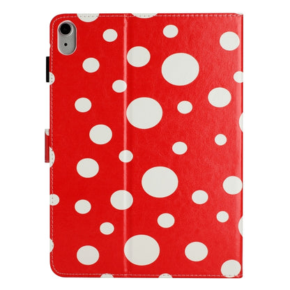 For iPad mini 6 / mini 2024 Dot Pattern Leather Smart Tablet Case(Red White) by bashfashion