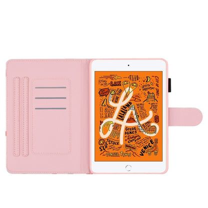 For iPad mini 5 / 4 / 3 / 2 / 1 Dot Pattern Leather Smart Tablet Case(White Colorful Dot) by bashfashion