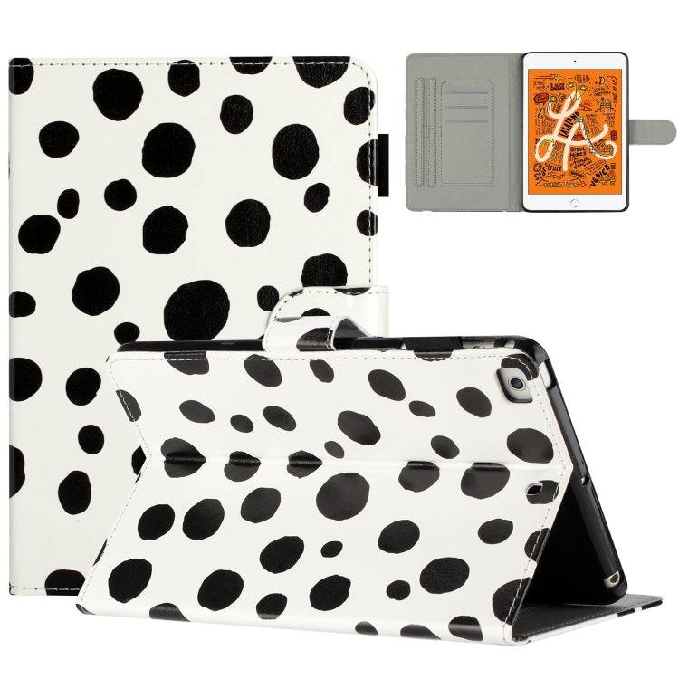 For iPad Pro 9.7 / 9.7 2018 / 2017 Dot Pattern Leather Smart Tablet Case(White Black) by bashfashion