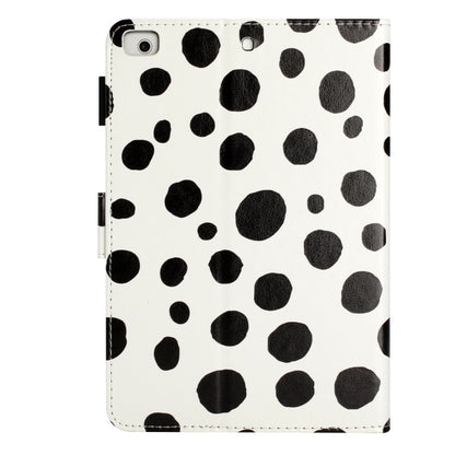 For iPad Pro 9.7 / 9.7 2018 / 2017 Dot Pattern Leather Smart Tablet Case(White Black) by bashfashion