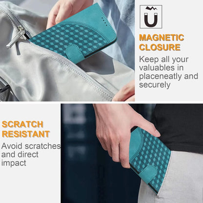 For iPhone 16e YX0060 Elephant Head Embossed Phone Leather Case with Lanyard(Light Blue) by bashfashion