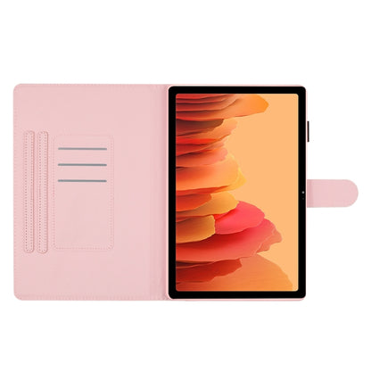 For Samsung Galaxy Tab A7 Lite T220 Dot Pattern Leather Tablet Case(Red White) by bashfashion