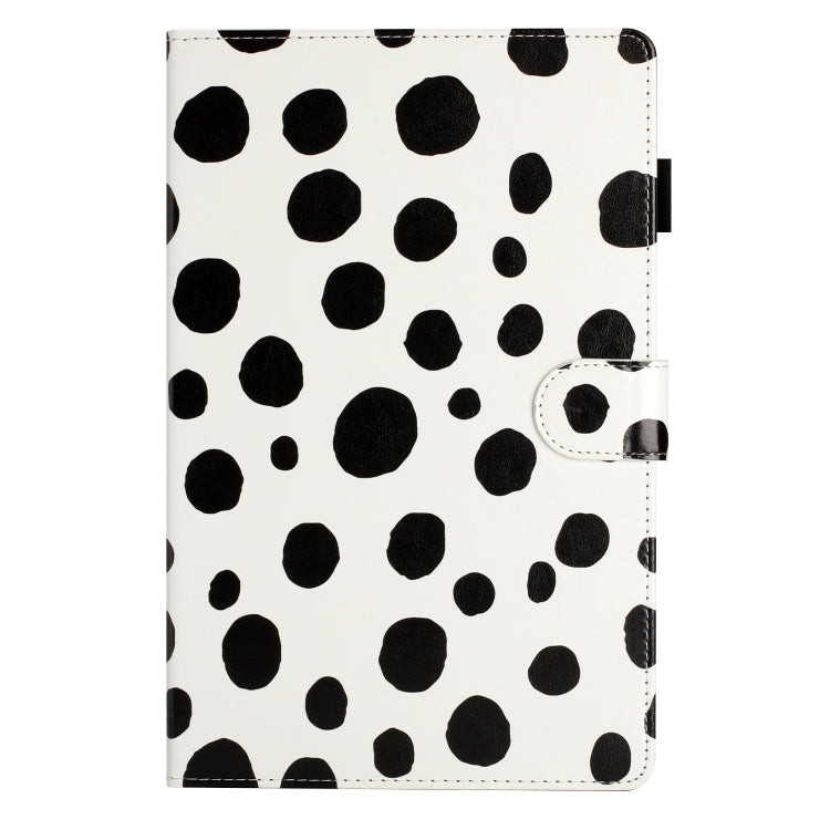 For Samsung Galaxy Tab A7 Lite T220 Dot Pattern Leather Tablet Case(White Black) by bashfashion