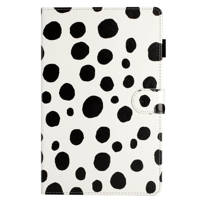 For Samsung Galaxy Tab A7 Lite T220 Dot Pattern Leather Tablet Case(White Black) by bashfashion