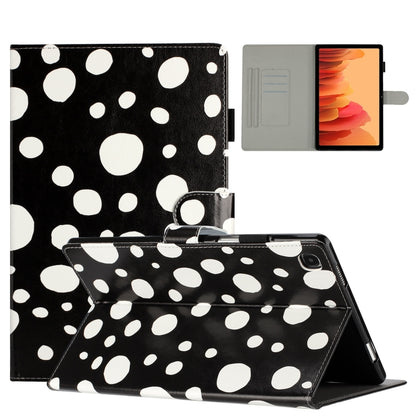 For Samsung Galaxy Tab A7 Lite T220 Dot Pattern Leather Tablet Case(Black White) by bashfashion