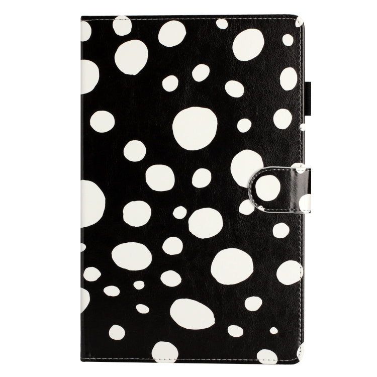 For Samsung Galaxy Tab A7 Lite T220 Dot Pattern Leather Tablet Case(Black White) by bashfashion