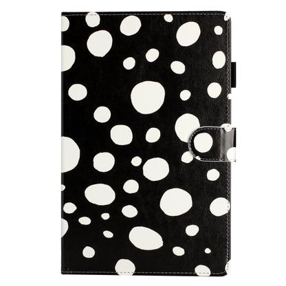 For Samsung Galaxy Tab A7 Lite T220 Dot Pattern Leather Tablet Case(Black White) by bashfashion