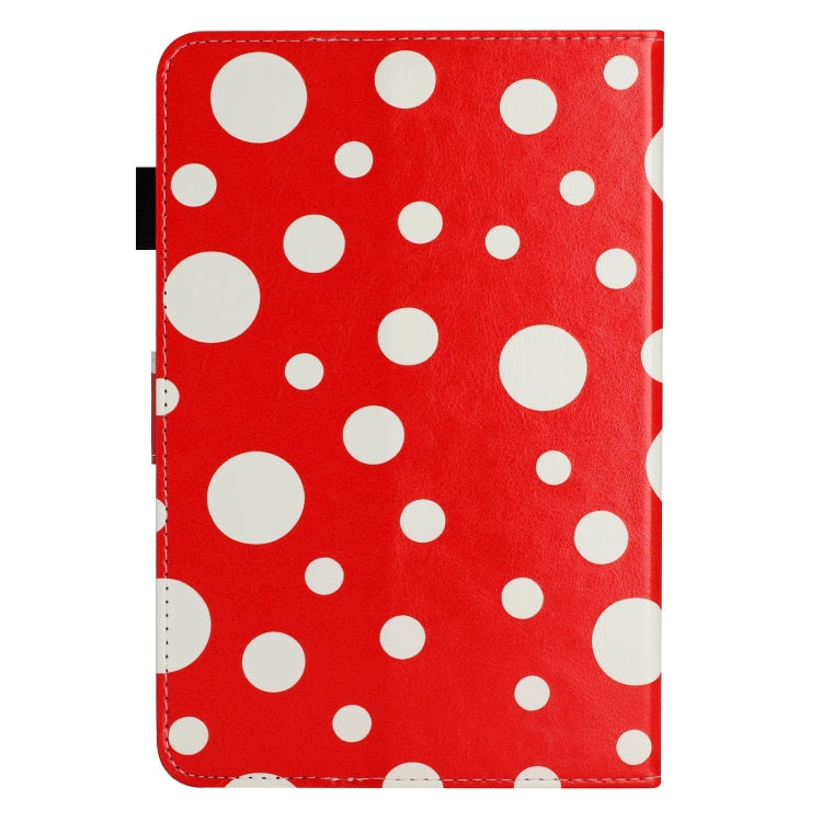 7 inch Dot Pattern Leather Tablet Case(Red White Dot) by bashfashion