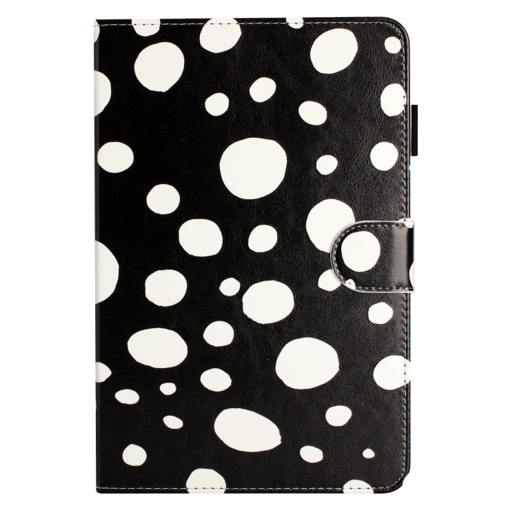 10 inch Dot Pattern Leather Tablet Case(Black White Dot) by bashfashion