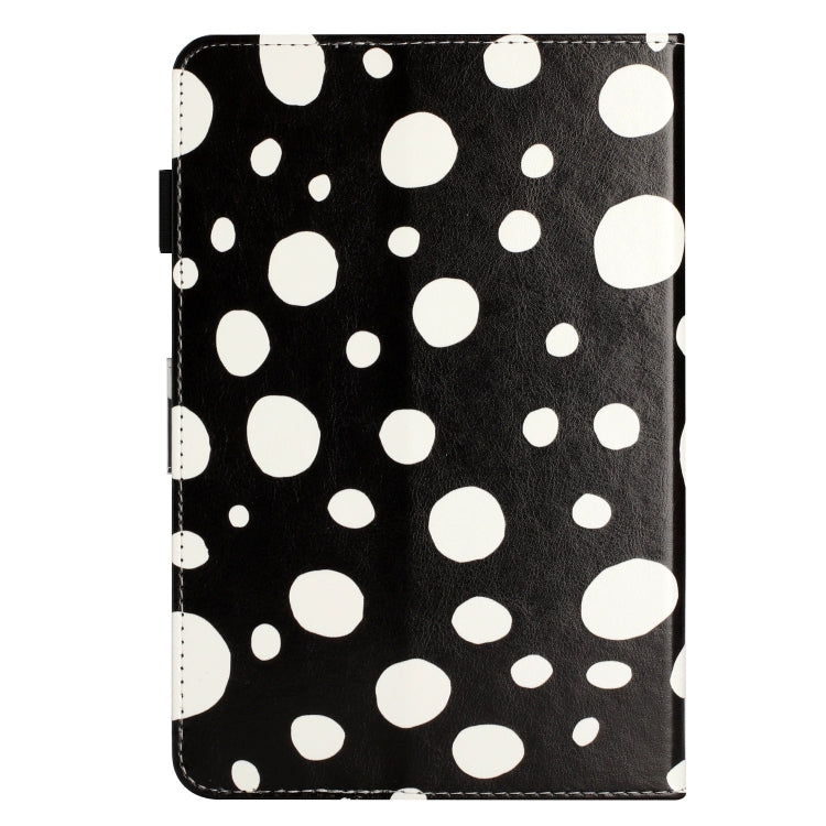 10 inch Dot Pattern Leather Tablet Case(Black White Dot) by bashfashion
