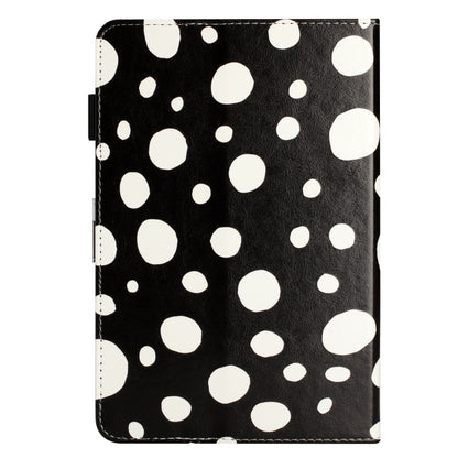 10 inch Dot Pattern Leather Tablet Case(Black White Dot) by bashfashion