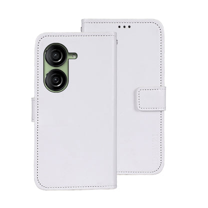 For Asus Zenfone 10 idewei Crazy Horse Texture Leather Phone Case(White) by idewei