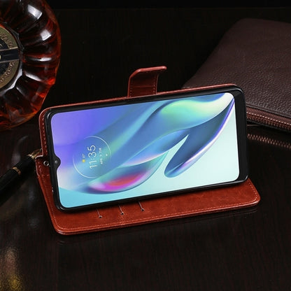 For iPhone 15 Pro idewei Crazy Horse Texture Leather Phone Case with Holder(Rose Red) by idewei