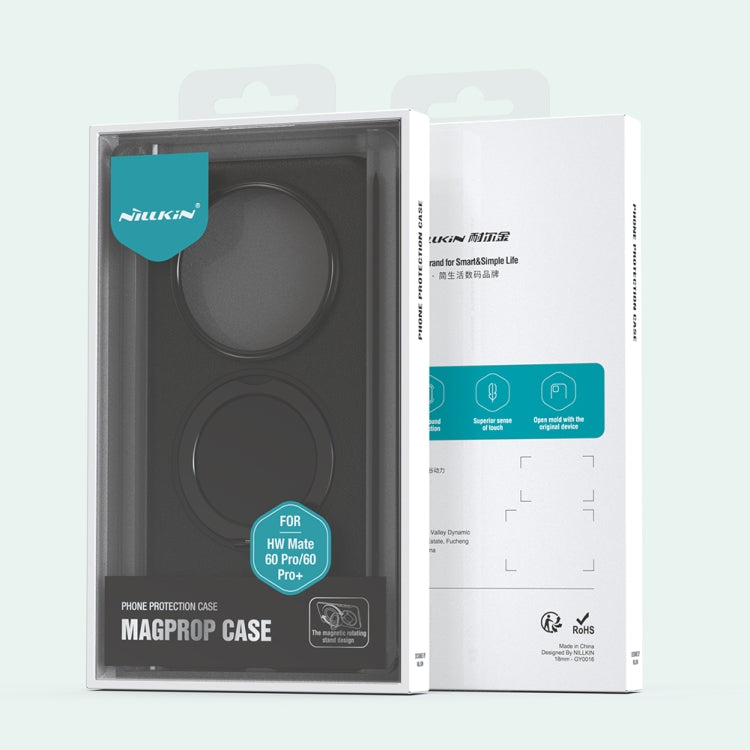 For Huawei Mate 60 Pro / 60 Pro+ NILLKIN MagProp 360 Rotation PC + TPU Full Covering MagSafe Magnetic Phone Case(Black) by NILLKIN