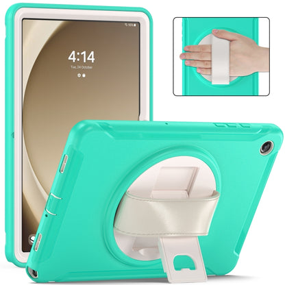 For Samsung Galaxy Tab A9+ / X210 Spider Wheel Silicone Hybrid PC Tablet Case(Mint Green) by bashfashion