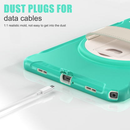 For Samsung Galaxy Tab A9+ / X210 Spider Wheel Silicone Hybrid PC Tablet Case(Mint Green) by bashfashion