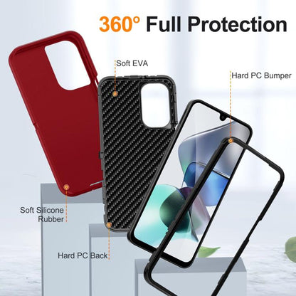 For Samsung Galaxy A26 5G Life Waterproof Rugged Phone Case(Red + Black) by bashfashion