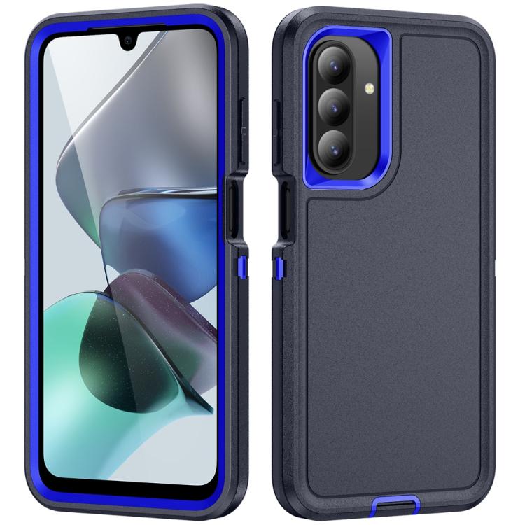 For Samsung Galaxy A26 5G Life Waterproof Rugged Phone Case(Dark Blue + Royal Blue) by bashfashion