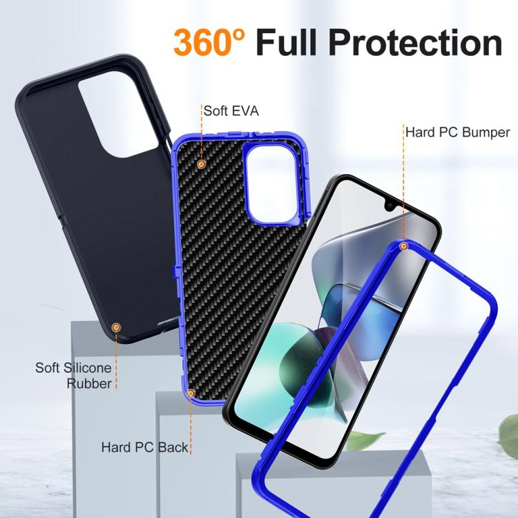 For Samsung Galaxy A26 5G Life Waterproof Rugged Phone Case(Dark Blue + Royal Blue) by bashfashion