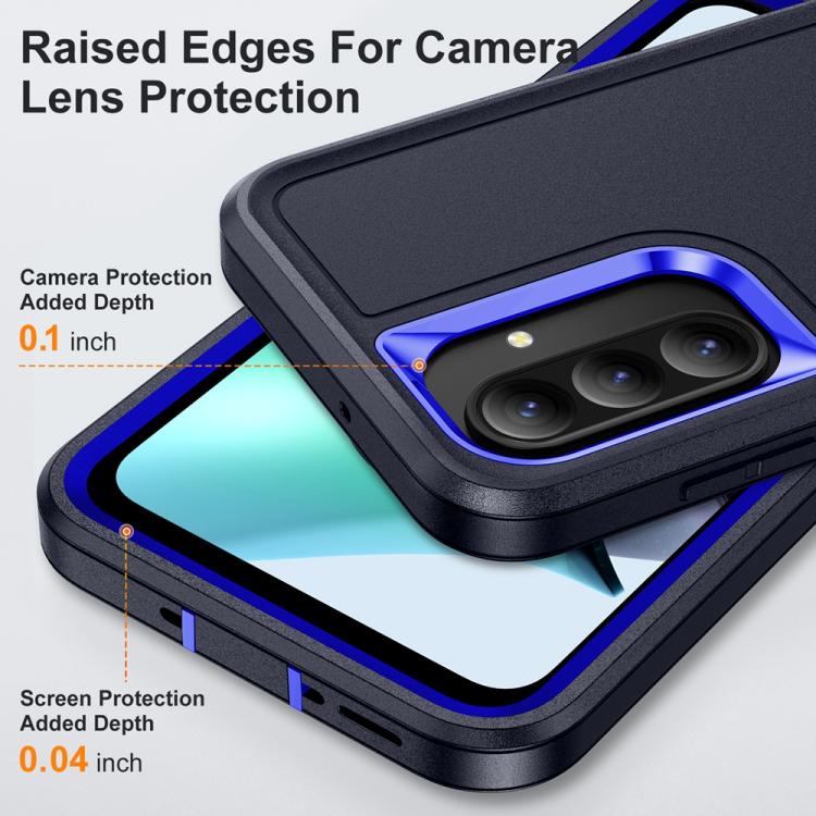 For Samsung Galaxy A26 5G Life Waterproof Rugged Phone Case(Dark Blue + Royal Blue) by bashfashion