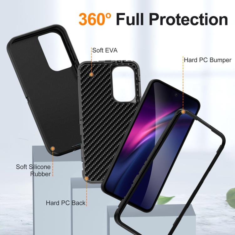 For Samsung Galaxy A56 5G Life Waterproof Rugged Phone Case(Black) by bashfashion