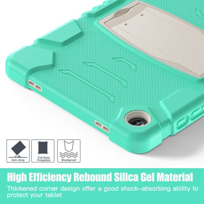 For Samsung Galaxy Tab A9+ / X210 PC Hybrid Silicone Tablet Case with Holder(Mint Green) by bashfashion