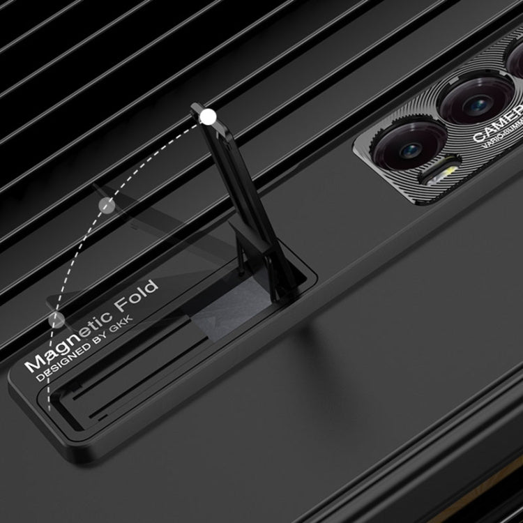 For Honor Magic V2 GKK Integrated Magnetic Folding Hinge All-inclusive Phone Case(Black) by GKK