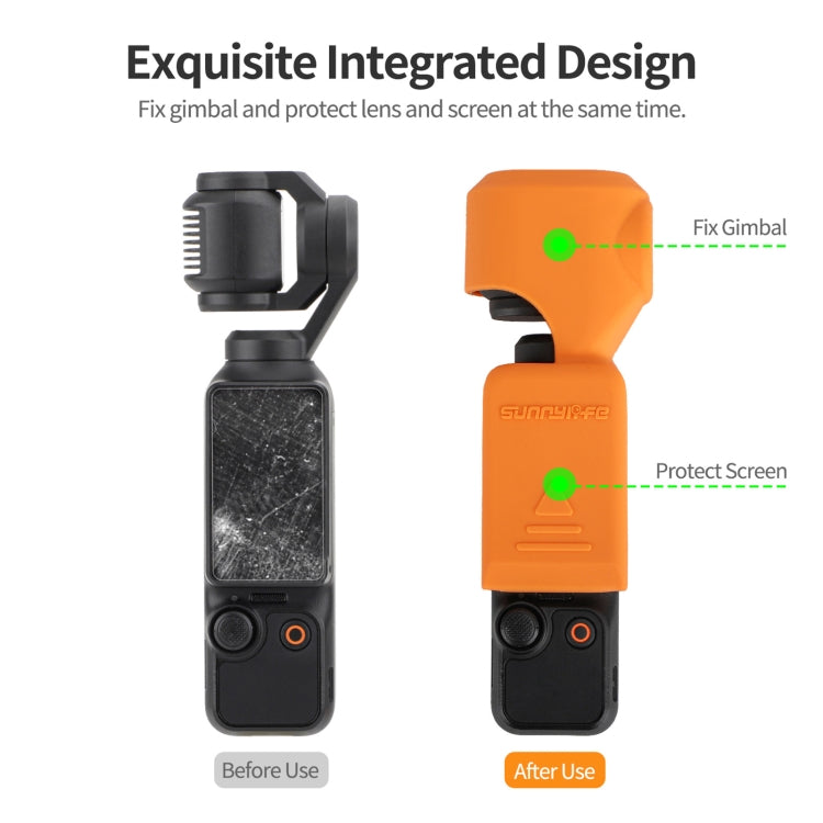 For DJI Osmo Pocket 3 Sunnylife OP3-BHT746 Silicone Protective Case(Orange) by Sunnylife