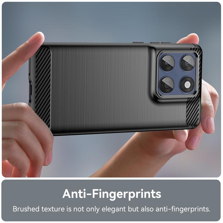 For Motorola Edge 60 Fusion Carbon Fiber Brushed Texture TPU Phone Case(Black) by bashfashion
