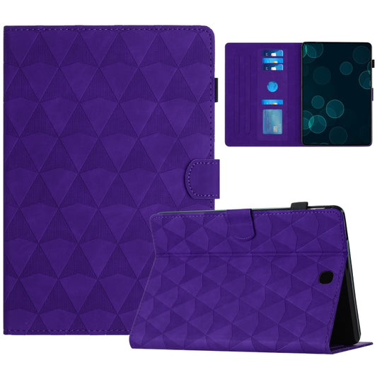 For Samsung Galaxy Tab A 8.0 T350 Diamond Texture Embossed Leather Smart Tablet Case(Purple) by bashfashion
