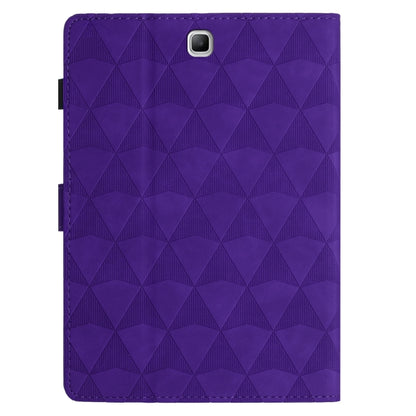 For Samsung Galaxy Tab A 8.0 T350 Diamond Texture Embossed Leather Smart Tablet Case(Purple) by bashfashion