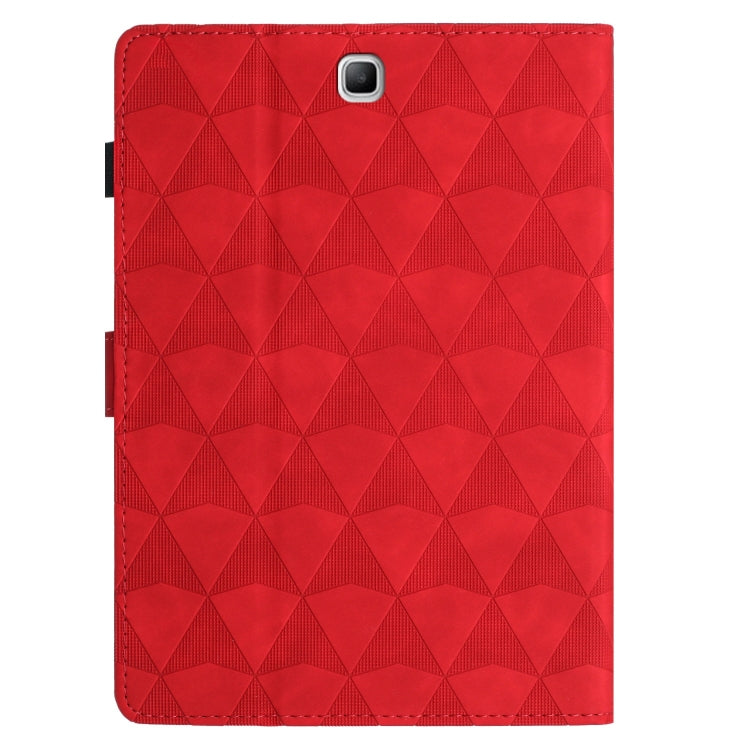 For Samsung Galaxy Tab A 8.0 T350 Diamond Texture Embossed Leather Smart Tablet Case(Red) by bashfashion