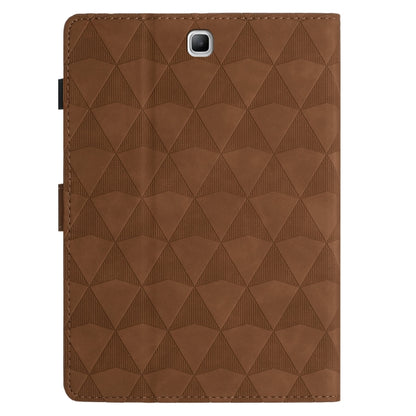 For Samsung Galaxy Tab A 8.0 T350 Diamond Texture Embossed Leather Smart Tablet Case(Brown) by bashfashion
