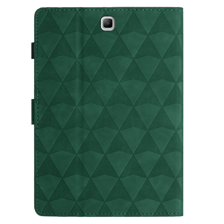 For Samsung Galaxy Tab A 8.0 T350 Diamond Texture Embossed Leather Smart Tablet Case(Green) by bashfashion