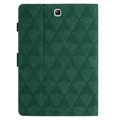 For Samsung Galaxy Tab A 8.0 T350 Diamond Texture Embossed Leather Smart Tablet Case(Green) by bashfashion