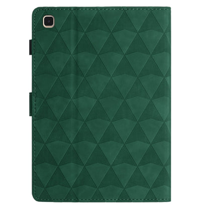 For Samsung Galaxy Tab A7 10.4 2022/2020 Diamond Texture Embossed Leather Smart Tablet Case(Green) by bashfashion