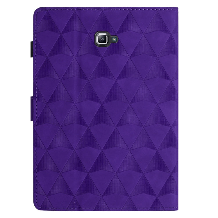 For Samsung Galaxy Tab A 10.1 2016 T580 Diamond Texture Embossed Leather Smart Tablet Case(Purple) by bashfashion