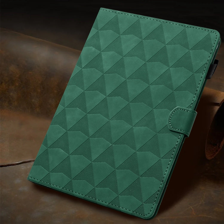 For Samsung Galaxy Tab A 10.1 2016 T580 Diamond Texture Embossed Leather Smart Tablet Case(Green) by bashfashion