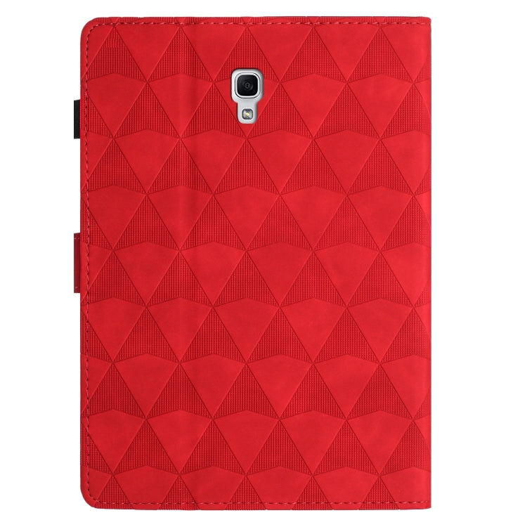 For Samsung Galaxy Tab A 10.5 T590 Diamond Texture Embossed Leather Smart Tablet Case(Red) by bashfashion