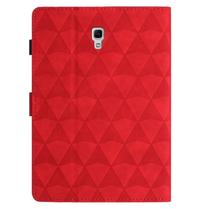 For Samsung Galaxy Tab A 10.5 T590 Diamond Texture Embossed Leather Smart Tablet Case(Red) by bashfashion