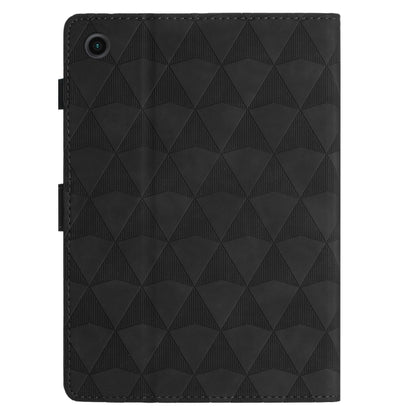 For Samsung Galaxy Tab A8 10.5 2021/2022 Diamond Texture Embossed Leather Smart Tablet Case(Black) by bashfashion