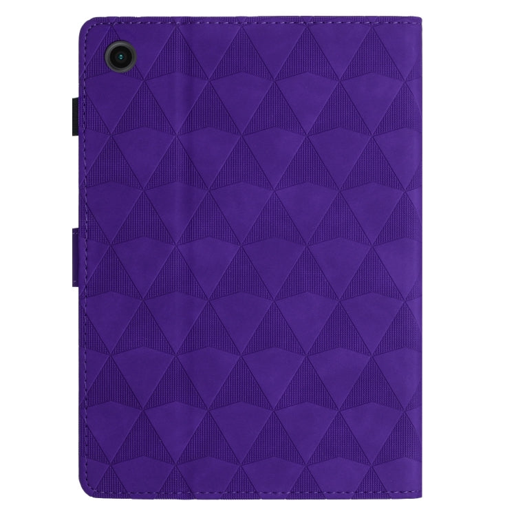 For Samsung Galaxy Tab A11+ / A9+ Diamond Texture Embossed Leather Smart Tablet Case(Purple) by bashfashion
