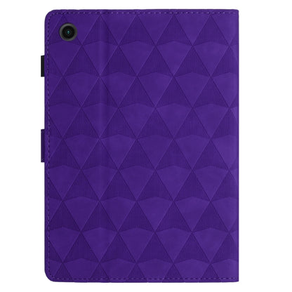 For Samsung Galaxy Tab A11+ / A9+ Diamond Texture Embossed Leather Smart Tablet Case(Purple) by bashfashion
