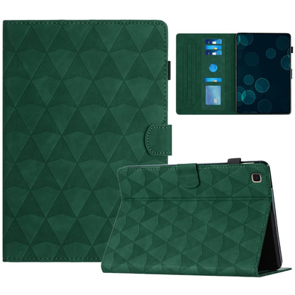 For Samsung Galaxy Tab A7 Lite T220 Diamond Texture Embossed Leather Tablet Case(Green) by bashfashion